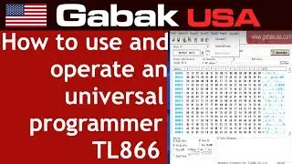 how to use & operate an universal programmer TL866