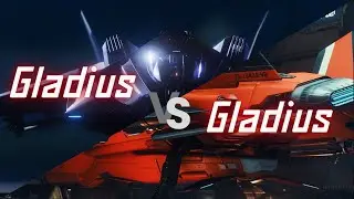 Gladius Duels against my dogfight mate in Star Citizen 3.23