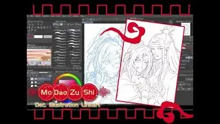 MoDaoZuShi - December illustration for Patreon- Lineart