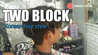 TWO BLOCK Korean hair style