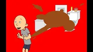Classic Caillou Crap All Over The Bathroom/Gets Whooped/Grounded