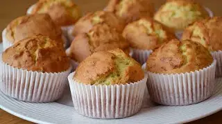 Sweet muffins with zucchini and lemon! Easy recipe #693