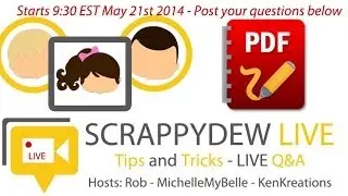 ScrappyDew Live - Helpful Tips When Importing PDF's for Cutting