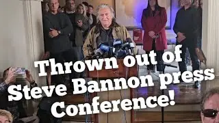 Thrown out of Steve Bannon Press Conference! - Robby Roadsteamer