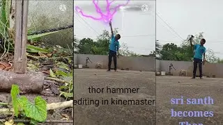 Thor hammer 🔨 editing in kinemaster