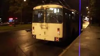 Троллейбус Санкт-Петербурга 95: АКСМ 101ПС б.6703 по №31 из парка (24.09.12)