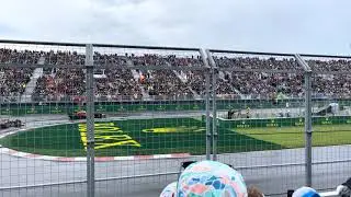 2024 F1 Canadian Grand Prix Formation Lap! RAIN CONDITIONS - VOLUME UP (Recorded in 4K)