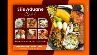 How to Design Food Menu Banner for Beginners in Adobe Photoshop