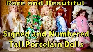 Rare Numbered Signed Porcelain Dolls