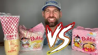 BULDAK creamy carbonara VS. the classic! 🍜🔥🥵