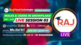 Roles and Users in Snowflake + DBT + ADF  Session 2 Evening By Sai Sri  from Raj Cloud Technologies