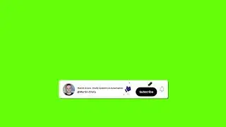YouTube Subscribe Greenscreen Custom Animation