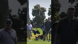 Guy honks at golfers and FINDS OUT😳 #rage #shorts