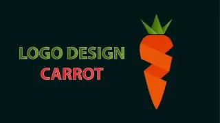 Logo Design Process With a Client | Carrot Shape Vegetable | Hassan Jee Tech