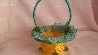 Корзинка из веревки