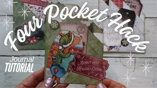 Four Pocket Hack From One Piece Of Paper - Super Simple Journal Pockets