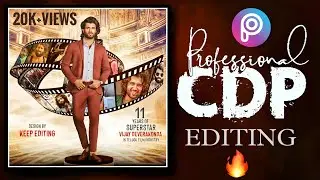 Vijay Deverakonda Common DP editing in PicsArt | cdp editing in picsart | Birthday Poster Design 🔥