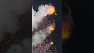 Enhance Aerial Shots of Volcano Eruptions in 60 Seconds #volcano #lava