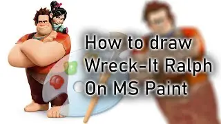 How To Draw Wreck-It Ralph From Fortniteburger on MS PAINT | Tutorial