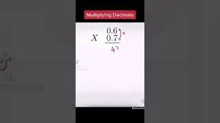 Multiplying decimals #mathematics #multiplying #education #gcse #career #money #decimals #gcse #A*