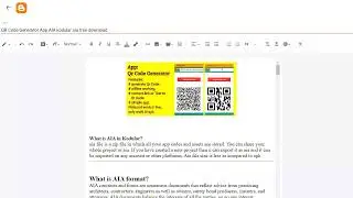 QR Code Generator App AIA kodular aia free