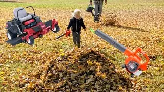 Husqvarna Toy Leaf Blower and other Power Tools for Toddlers | Lawn mower/Lawn sweep/Rakes for Kids