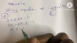 Linear equations and Inequalities//Quantitative Methods