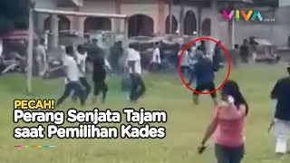 Gegara Hasil Pilkades, Bentrokan Perang Batu dan Sajam Pecah!