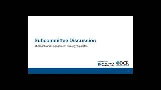 Quarter 2: Outreach & Coordination Subcommittee of the Coastal Resilience TAC – 5/16/2024