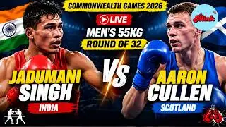 Watch Live: Jadumani Singh vs Aaron Cullen Boxing Round of 32 | CWG 2026