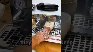 Luke breaking apart an espresso extraction. Follow the link to watch the full video #espresso #cafe