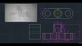 Cara Membaca Gambar 3d & membuat menjadi 2d Autocad # latihan 4