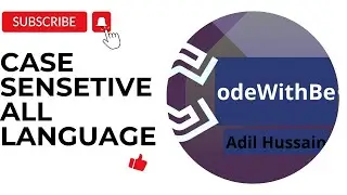 Understanding Case Sensitivity in All  Programming Language C  Java  #subscribe @CodewithBe #share