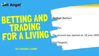 Sports trading and Betting for a living for 20 years  - Key lessons that I've learnt