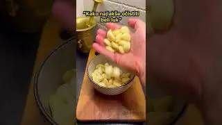 Kako najlakse ocistiti beli luk!