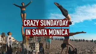 INSANE TRICKS WITH ATHLETES IN SANTA MONICA WITH BRITT HERTZ