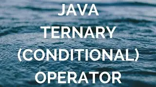Java Ternary Operator (manohar academy)
