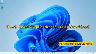 How to make WiFi prioritize the 5 GHz network band