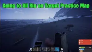Swimming to Oil Rig on Target Practice Server. Rust Console Edition - Public Test Branch