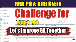 🎯Let's take a Challenge With Me For General Awareness Preparation 🔥 | RRB PO | RRB Clerk  Just Do It