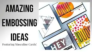 Use Heat Embossing for More! 3 Techniques You NEED to Try! #cardmaking
