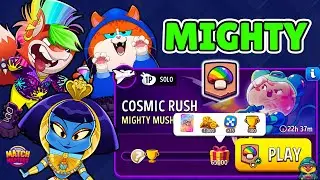 MIGHTY MUSHTOOMS + BOOSTED + BLOW’EM UP Cosmic Rush 65000p, 3 BOOSTER | Match Masters Solo Challenge