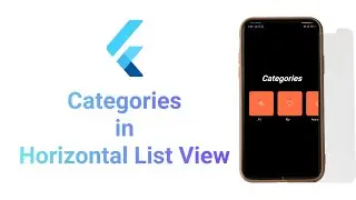 Categories in Horizontal List View | Flutter | Asto Way