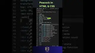 Peacock In HTML And CSS 