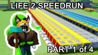BLOCK TYCOON SPEEDRUN/TUTORIAL! LIFE 2! NO EDITS! NO BOOST PART 1!(BLOCK TYCOON)