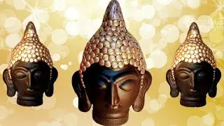 How to make Clay Mural Buddha with Plastic bottle | Craft from waste | Shilpkar Craft