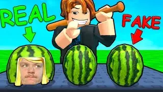 Smash Watermelons in Roblox (with my friend)