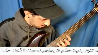 Jaco Pastorius Donna Lee - Vabass Cover with sheet music