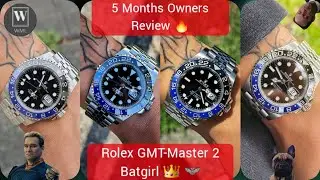 5 Month Review ⌚️ - Rolex GMT-Master 2 Batgirl 👑🦇 The Ultimate Daily 🔥