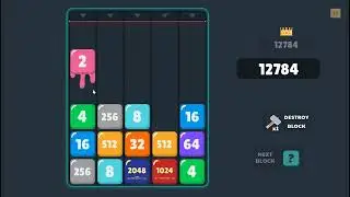 Drop & Merge the Numbers - PC Gameplay | Browser Games | 2048 merge puzzle game | Puzzle Gameplay